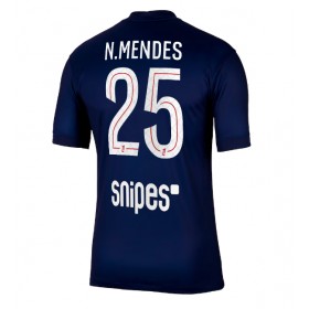 Paris Saint-Germain Nuno Mendes #25 Hemmakläder 2025-26 Kortärmad